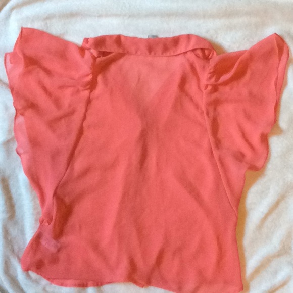 XXI Small/Petite pink button down blouse - Picture 5 of 5